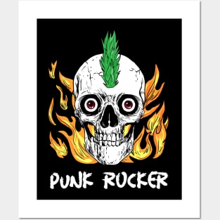 Punk Rocker | White Letter Posters and Art